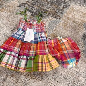 Ralph Lauren Multicolor Plaid Baby Dress